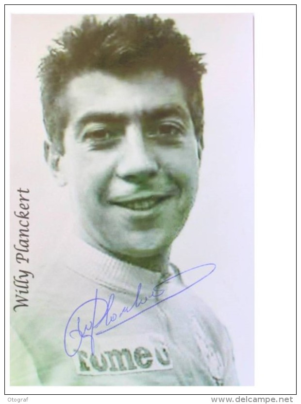 Cyclisme - Willy PLANCKERT - Signé De - Dédicace - Hand Signed - Autographe Authentique  - - Radsport