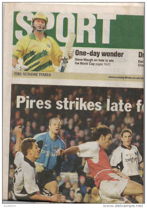 The Sunday Times Sport 2 - 02/02/2003 -BE - Novità/ Affari In Corso