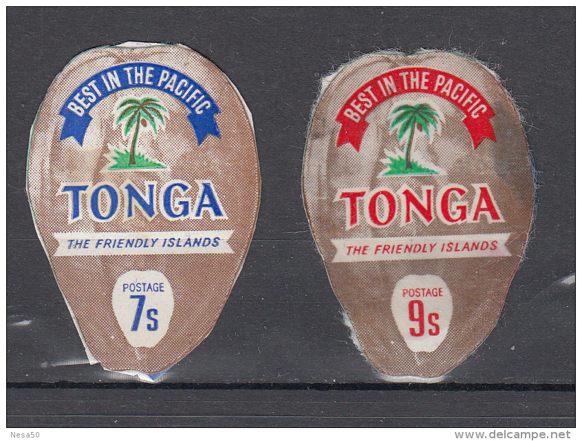 Tonga 1972 Mi Nr 419 + 422 Kokosnoot, Coconut - Tonga (1970-...)