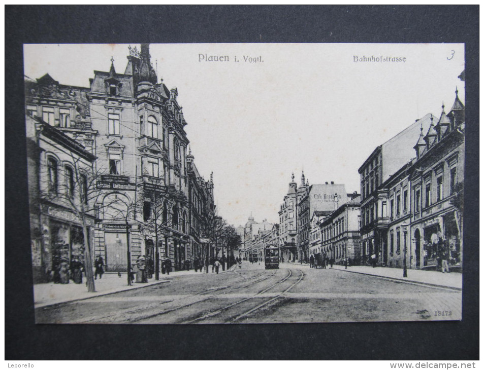 AK PLAUEN I.V. Bahnhofstrasse Ca.1910 /// D*19971 - Plauen