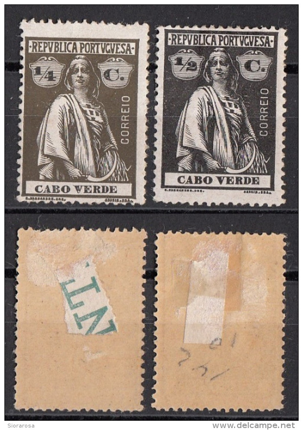144 Capo Verde 1914 - 26 Colonia Portoghese - Ceres - Isola Di Capo Verde