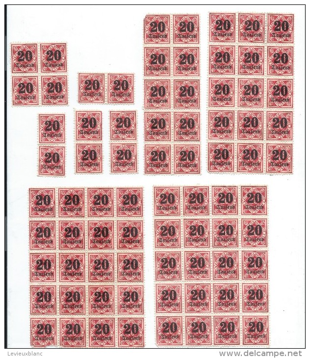 Allemagne/Timbres D´époque  Non Utilisés/77  Timbres / Hyperinflation/1920 - 1923          TIMB86 - Ungebraucht