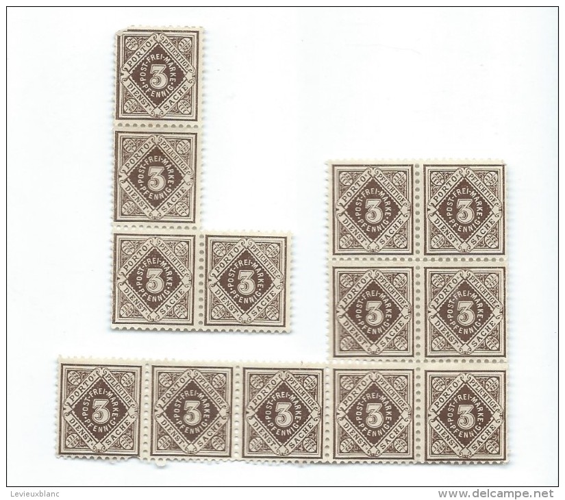 Allemagne/Timbres D´époque  Non Utilisés/13  Timbres / Hyperinflation/1920 - 1923          TIMB89 - Neufs