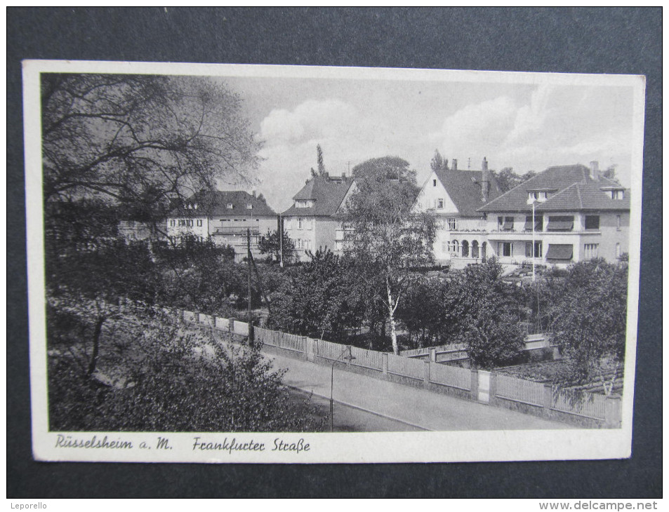 AK RÜSSELSHEIM Frankfurterstrasse Hassloch  1943 /// D*19979 - Ruesselsheim