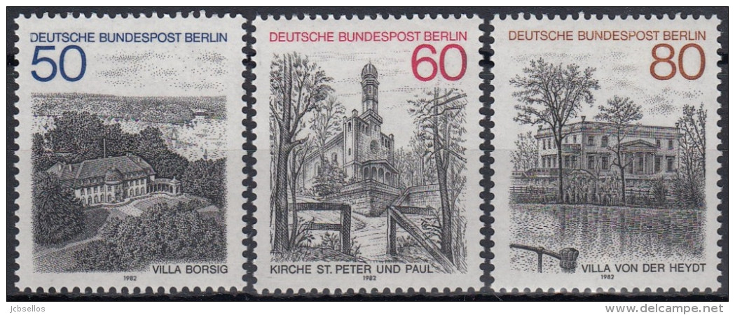 Alemania Berlin 1982 Nº 646/48 Nuevo - Nuevos