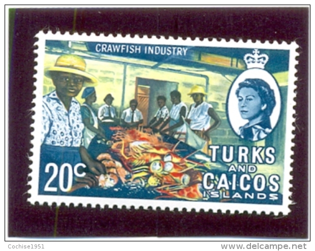 1971 TURKS &amp; CAICOS Y &amp; T N° 267 ( * ) Marché Aux Poissons - Turks & Caicos