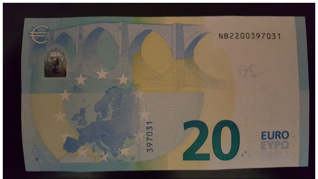 20 Euro NB Europa Series N008B2 Signature Perfect UNC - 20 Euro