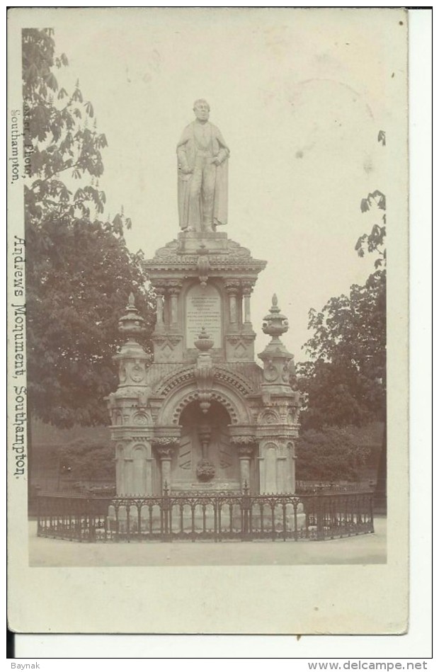 ENG15   --  SOUTHAMPTON  --  ANDREWS MONUMENT--  1905 - Southampton