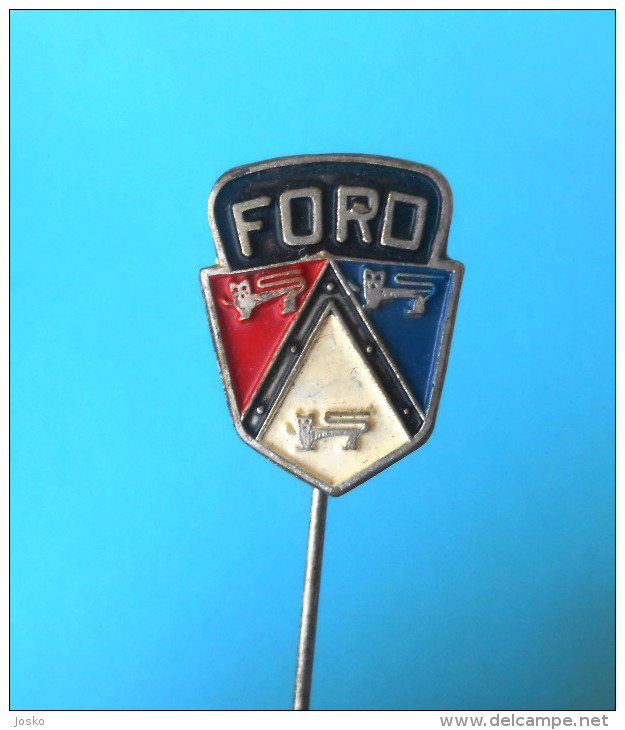 FORD - Usa Car * Vintage Pin Badge Anstecknadel Distintivo Automobile Auto Cars Automobil Voiture - Ford