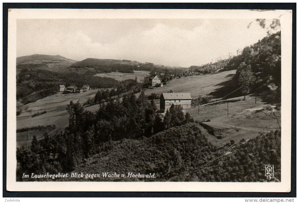 2367 - Alte Foto Ansichtskarte - Lauschegebiet Wache Und Hochwald Waltersdorf Kr. Zittau Gel 1951 - Grossschönau (Sachsen)