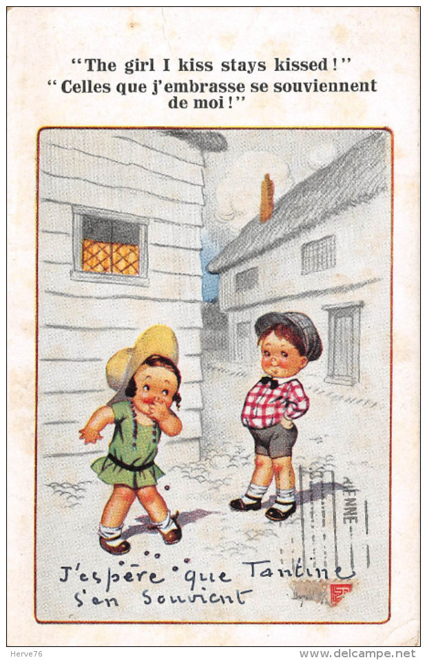 CPA Fantaisie - Illustrateur - COMIQUE Series - Enfants - Humour - 1900-1949