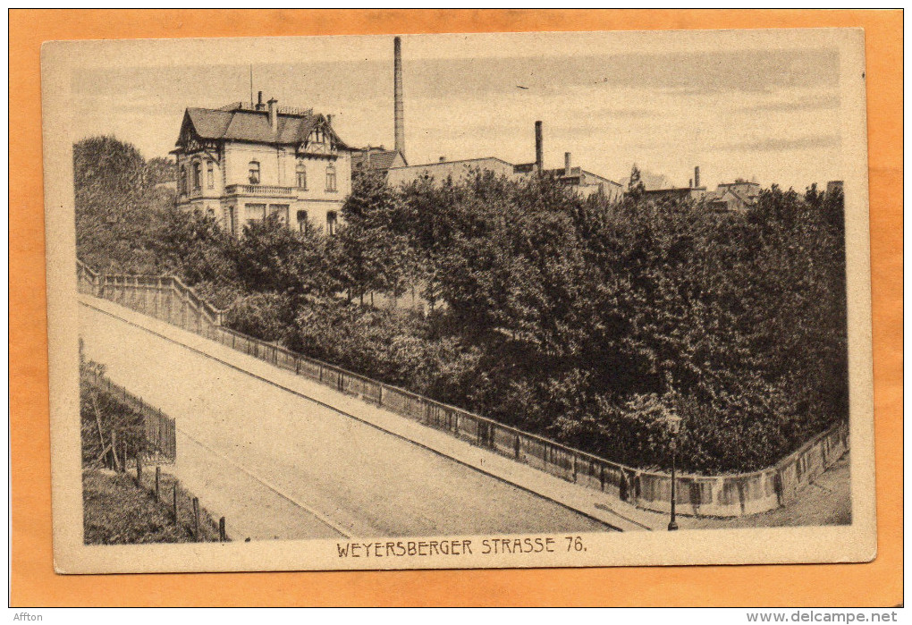 Solingen Weyersberger Stasse 76 1910 Postcard - Solingen