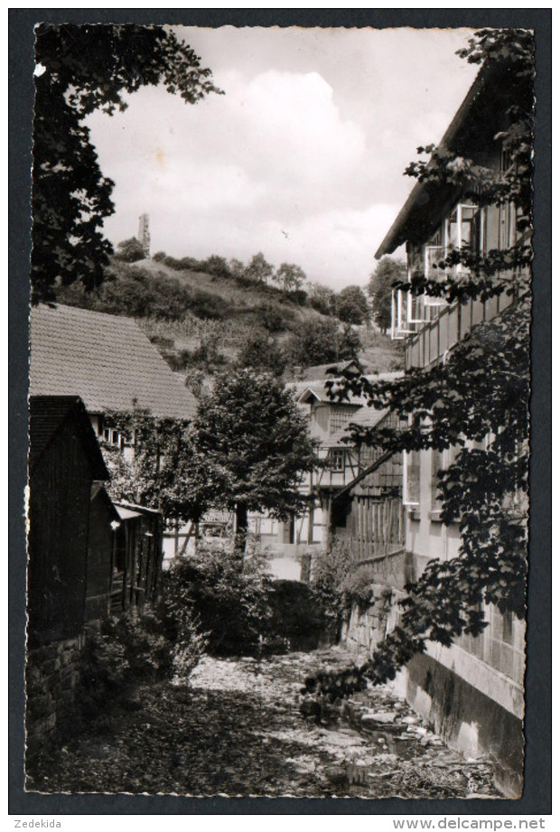 2381 - Alte Foto Ansichtskarte - Lauenberg Dassel Stiller Winkel Blick Burgruine Gel 1955 - Northeim