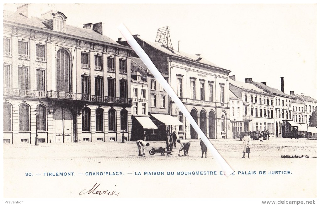 TIRLEMONT - Grand'Place - La Maison Du Bourgmestre Et Le Palais De Justice - Superbe Carte Circulée 1905 - Tienen