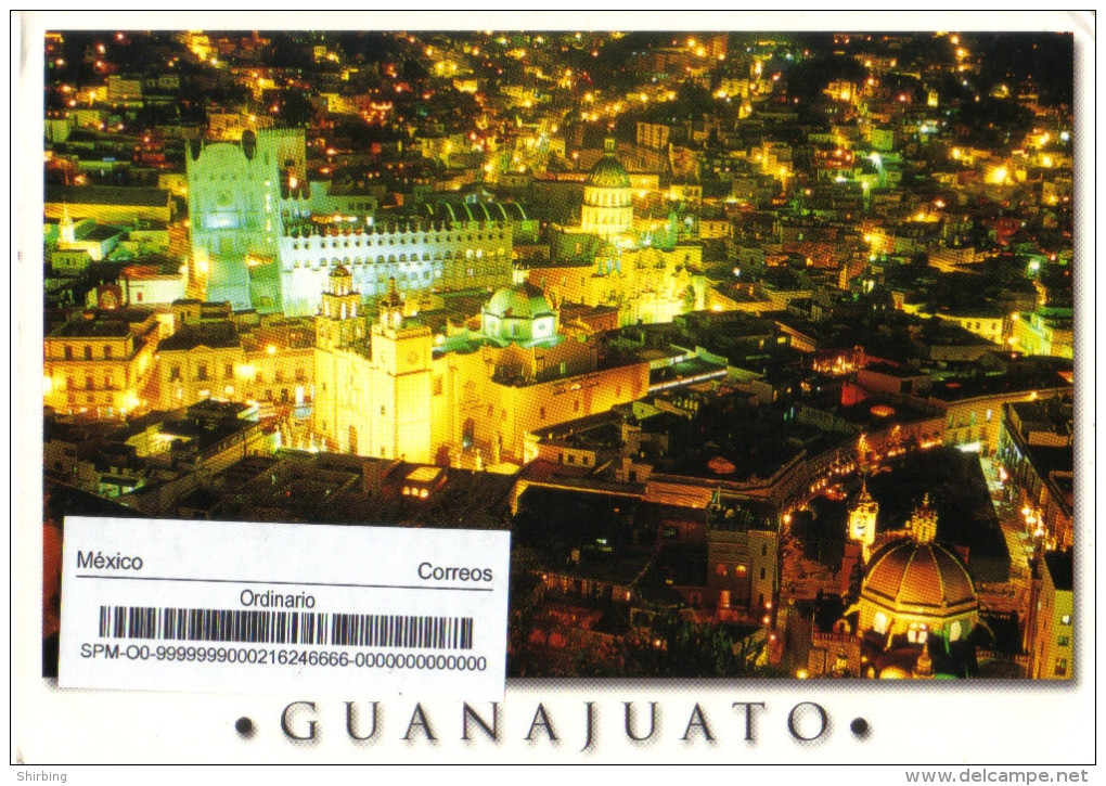 18B : Mexico Garment Cloth Stamp On Guanajuata Postcard - Mexico