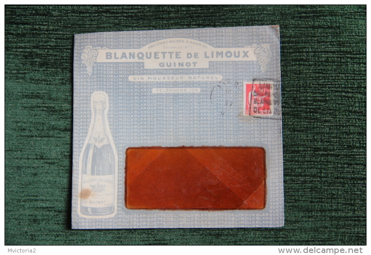 Enveloppe Timbrée Publicitaire Blanquette De LIMOUX - GUINOT, Vin Mousseux Naturel - Briefe U. Dokumente
