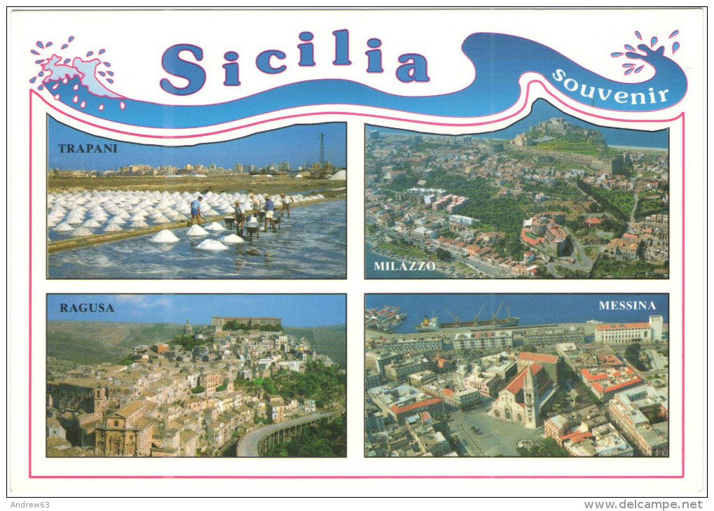 ITALIA - ITALY - ITALIE - Souvenir Dalla Sicilia - Multiviews - Wrote But Not Sent - Altri & Non Classificati