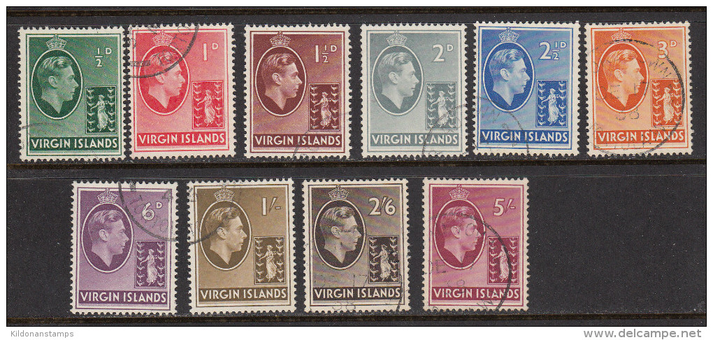 British Virgin Islands 1938-47 Cancelled, Sc# , SG 110-119 - British Virgin Islands