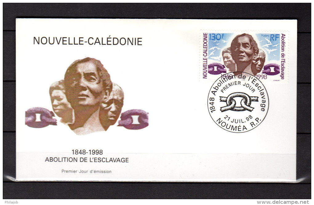 NOUVELLE-CALEDONIE 1998 : Enveloppe 1er Jour "  150 ANS DE L´ABOLITION DE L´ESCLAVAGE " N° YT 756. Parf état. FDC - Altri & Non Classificati