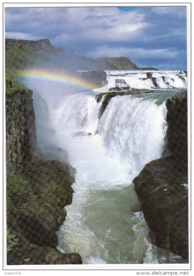 Gullfoss - The Golden Waterfall ( + Rainbow)  - Iceland - Island - Islandia