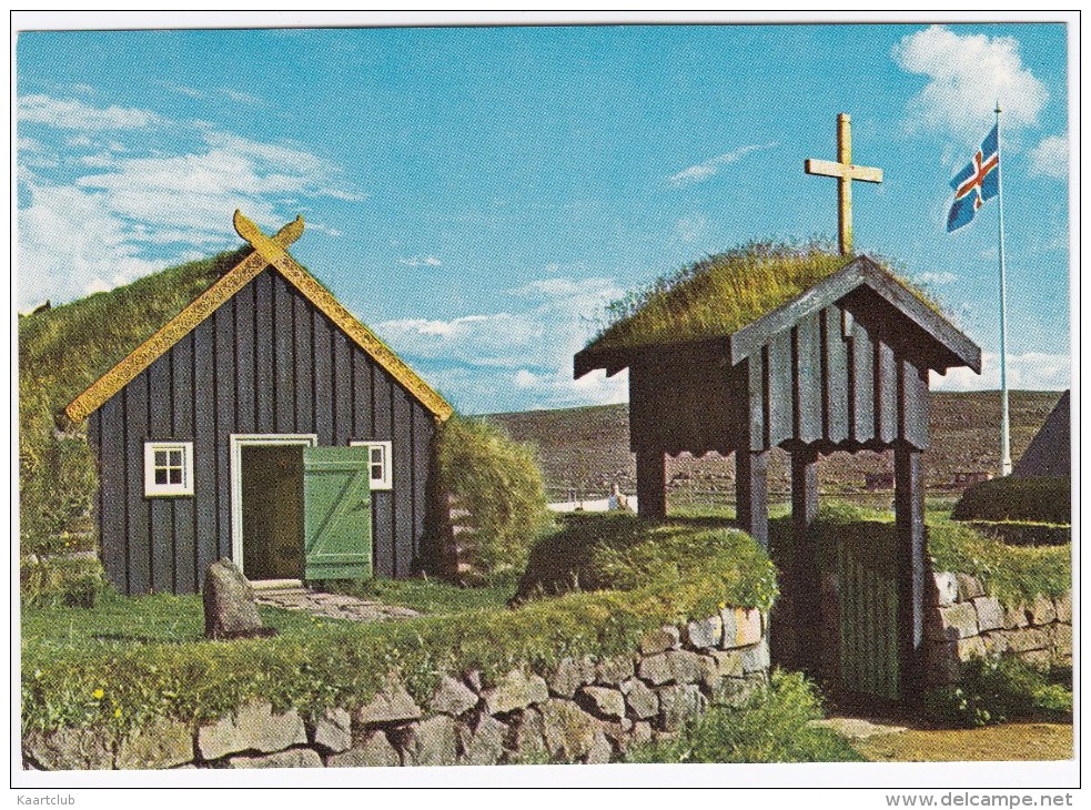 The Bell Tower And The Turf & Stone Church At Ärbaer  - Iceland - Island  - Reykjavik, The Muncipal Museum - IJsland