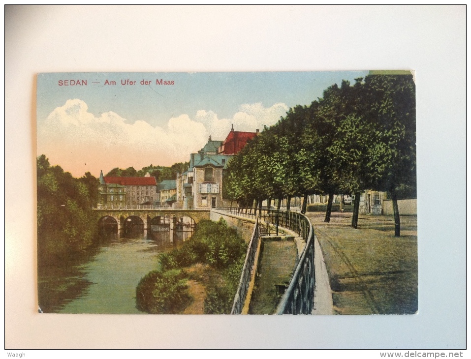 716 - SEDAN Am Ufer Der Maas - 1917 Occupation Allemande - Sedan