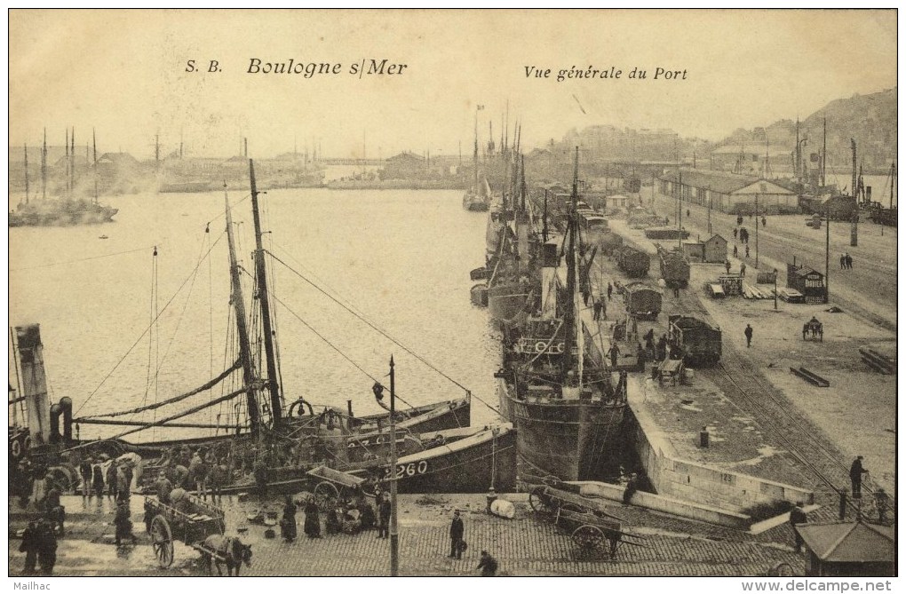 D 62 - BOULOGNE SUR MER - Vue Générale Du Port - Boulogne Sur Mer
