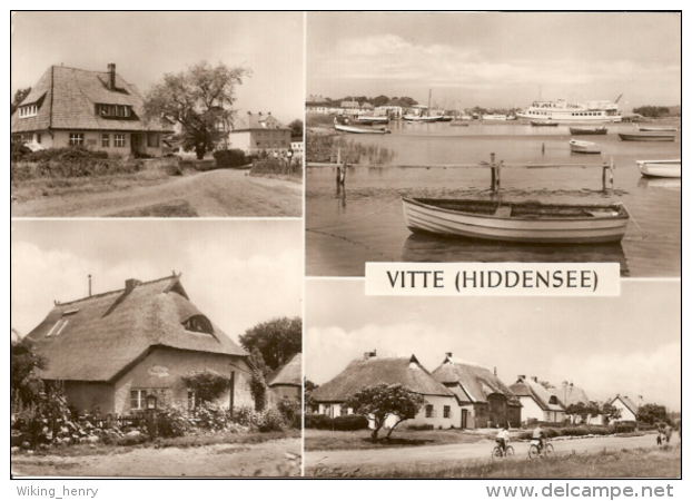 Hiddensee Vitte - S/w Mehrbildkarte 1 - Hiddensee