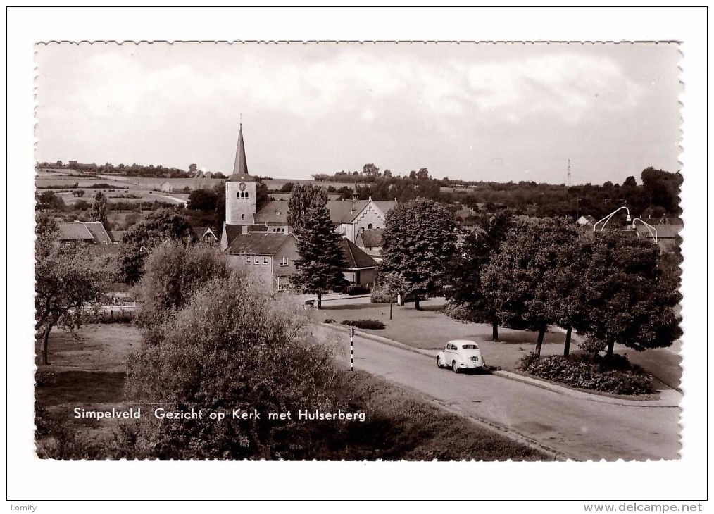 Pays Bas Hollande Simpelveld Gezicht Op Kerk Met Hulserberg Cachet Simpelveld 1966 - Simpelveld