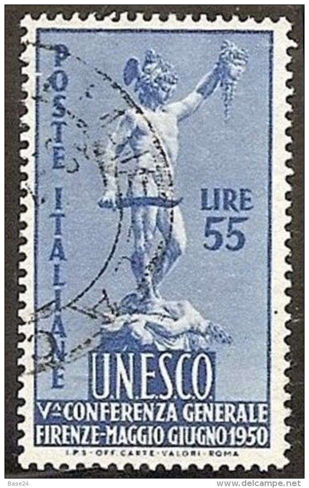 1950 Italia Italy Repubblica 55 Lire UNESCO Usato U.N.E.S.C.O. - UNESCO