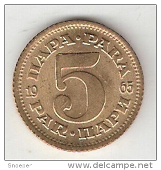 Yugoslavia  5 Para  1965  KM 43       Unc !!!! - Yougoslavie