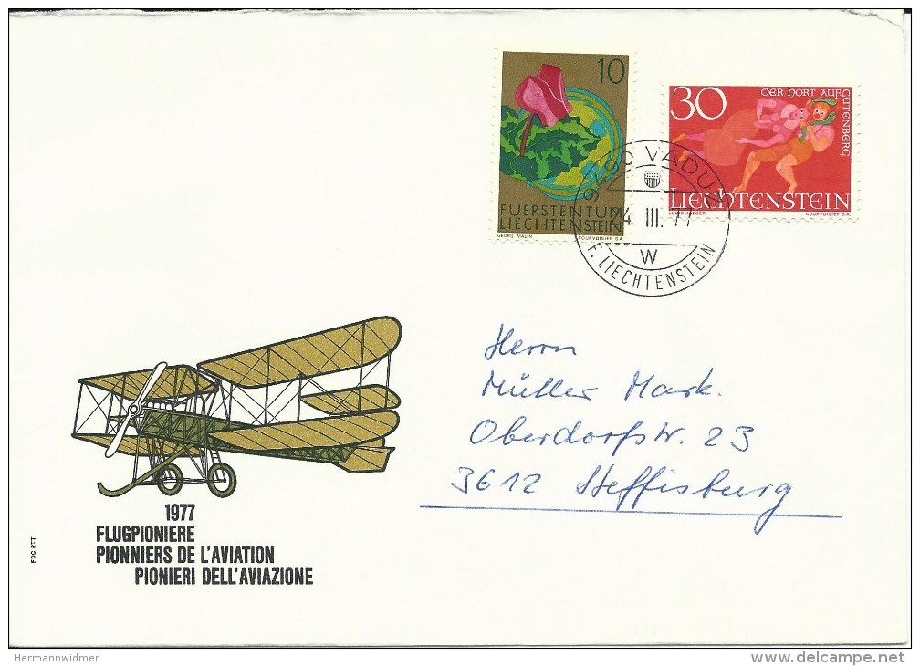 411, 476, Enveloppe Pionniers De L´aviation, 1977 - Poste Aérienne