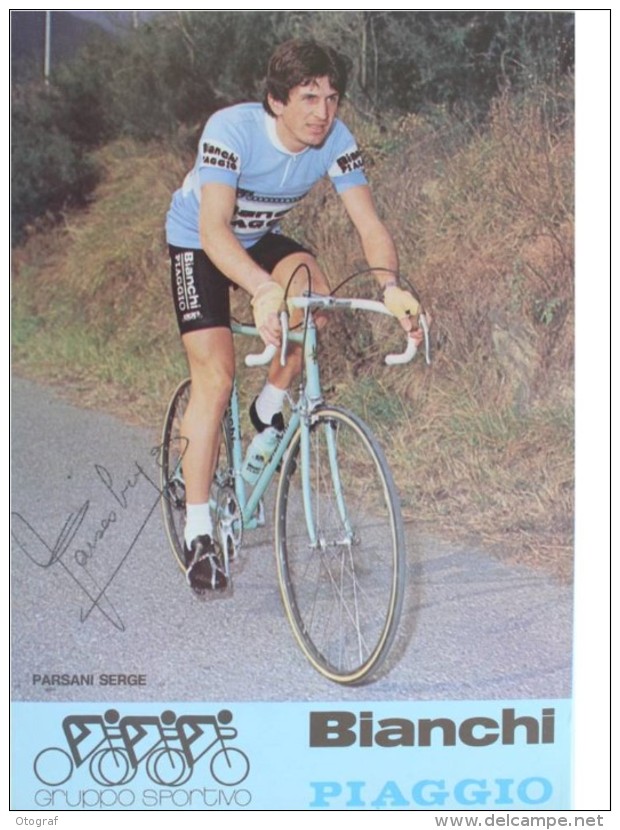 Cyclisme - Serge PARSANI - Signé De - Dédicace - Hand Signed - Autographe Authentique  - - Cyclisme