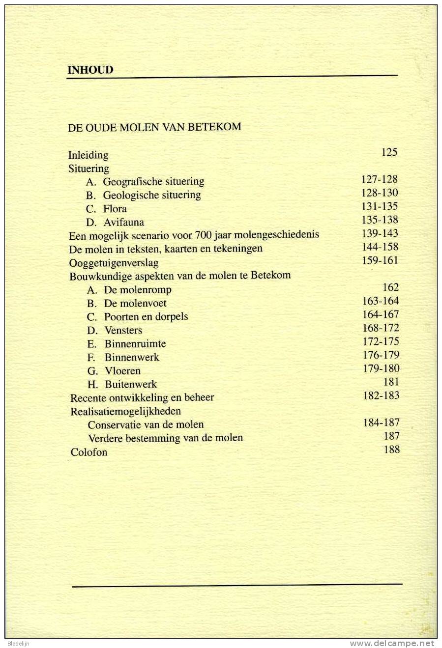 BEGIJNENDIJK (Vlaams-Brabant) - Thema: Molen/moulin - Boekje/overdruk: De Oude Molen Van Betekom (september 1995) - Histoire