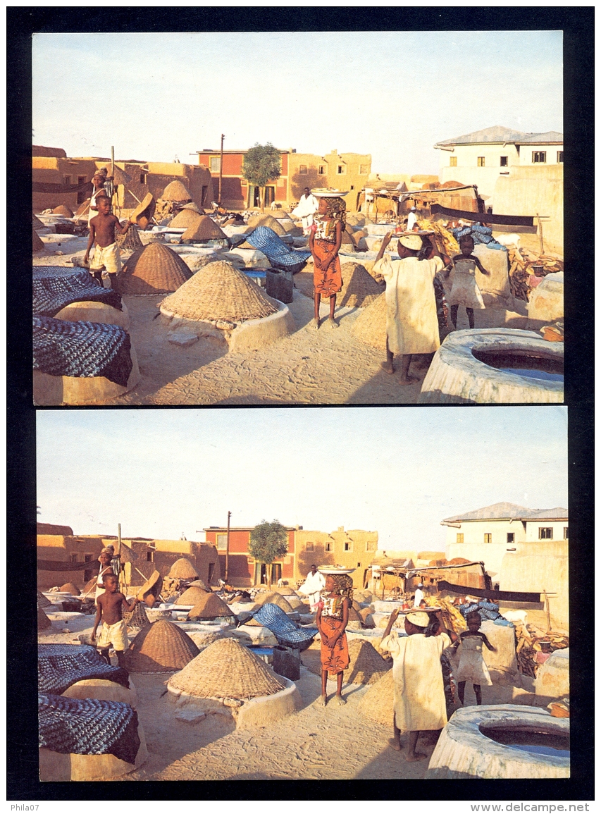 2 The Same Postcard - Dyeing Pit, Kano, Nigeria / Postcard Not Circulated - Nigeria