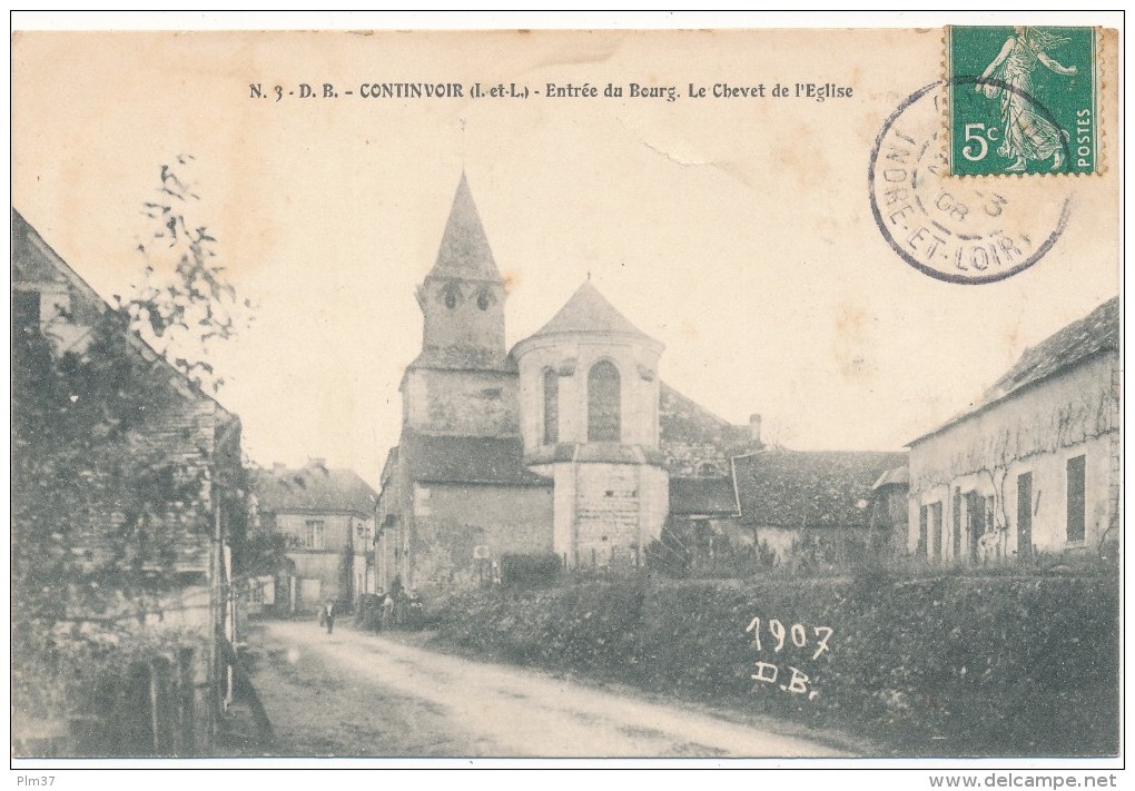 CONTINVOIR - Entrée Du Bourg, Chevet De L'Eglise - Altri & Non Classificati