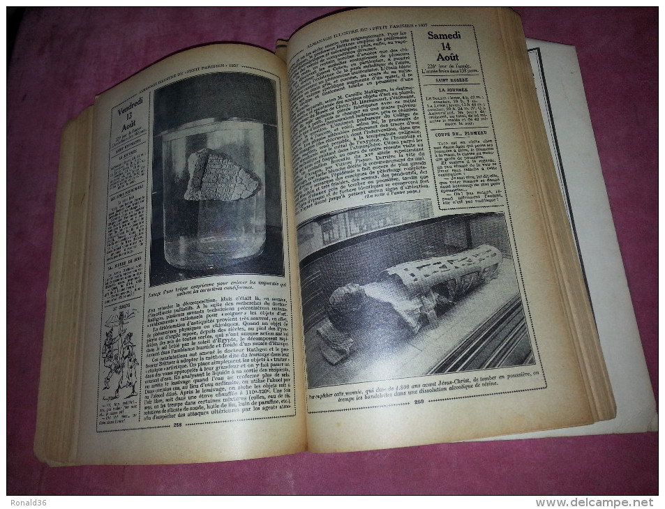 almanach 1937  avion paquebot tel aviv flotte israélite à haifa train ligne de chemin de fer trolley métro cristallerie