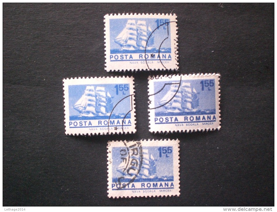 STAMPS ROMANIA 1967 MEZZI DI TRASPORTO ERROR TIPOGRAFICO - Abarten Und Kuriositäten