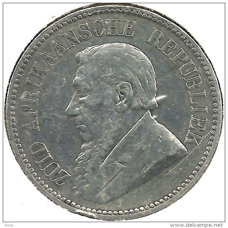 SOUTH AFRICA 2/6 SHILLINGS BIRD EMBLEM FRONT MAN BOER HEAD BACK 1896 KM7 AG SILVER VF READ DESCRIPTION CAREFULLY !!! - Sudáfrica