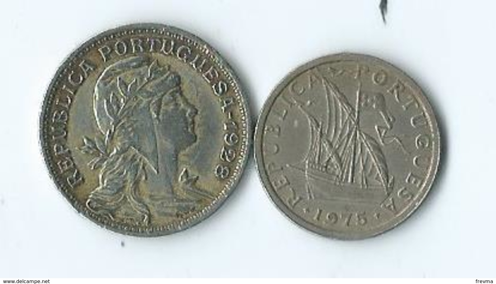 Portugal 50 Centavos 1928 Et 2.50 1975 - Portugal