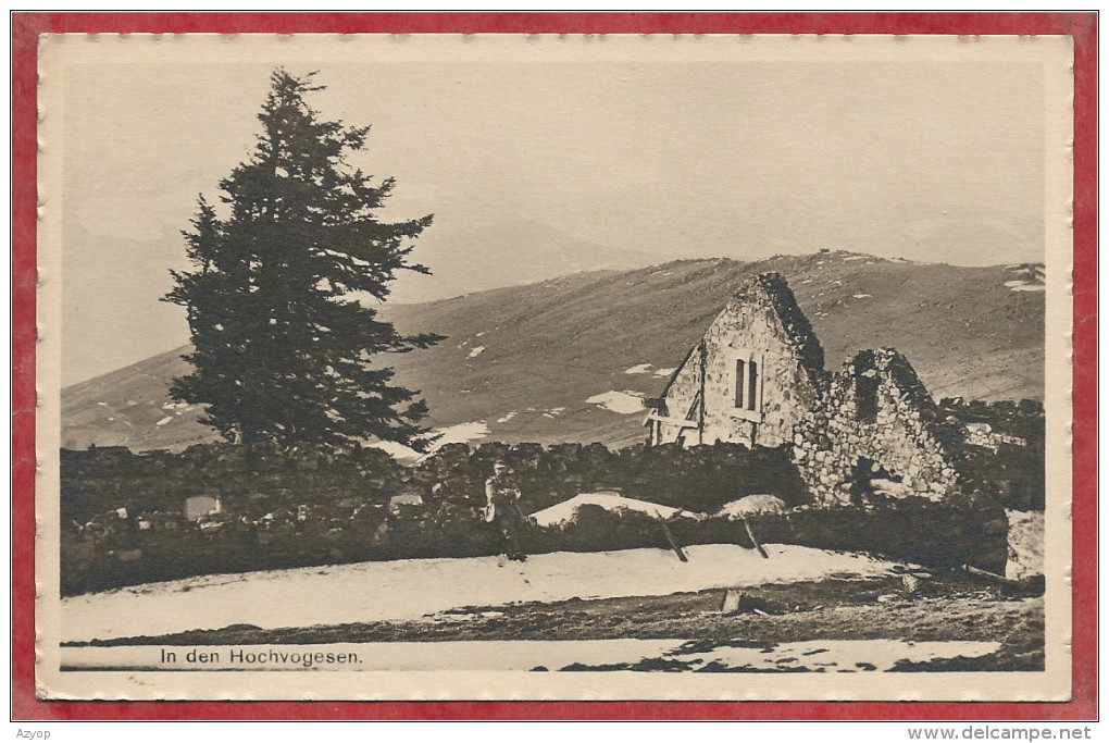 68 - Vallée MUNSTER - Hautes VOSGES - Soldat Allemand - Ferme Rothenbrunnen En Ruines  - Guerre 14/18 - Photo Zahneissen - Autres & Non Classés