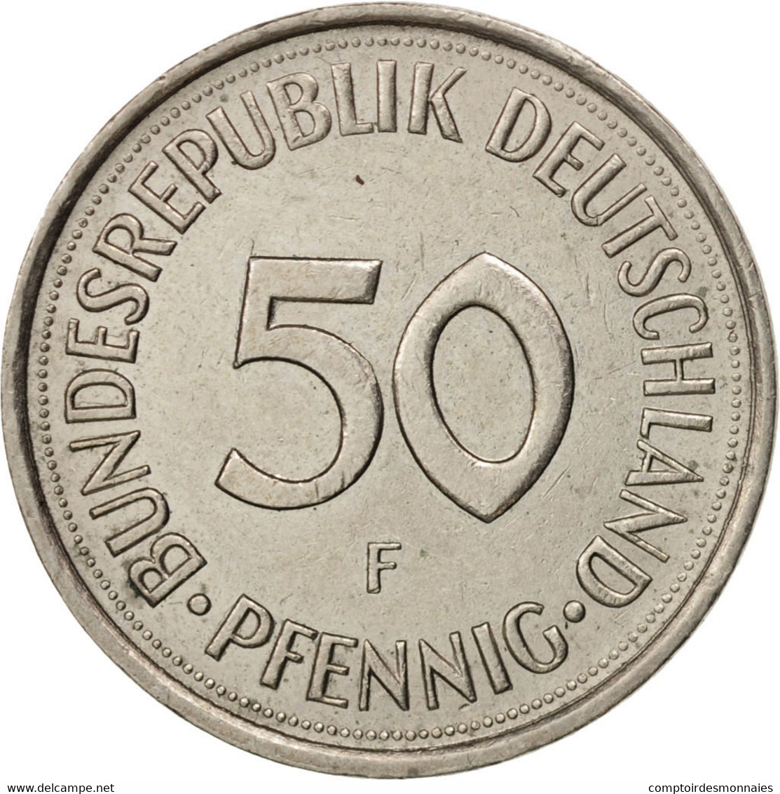 Monnaie, République Fédérale Allemande, 50 Pfennig, 1989, Stuttgart, SUP - 50 Pfennig