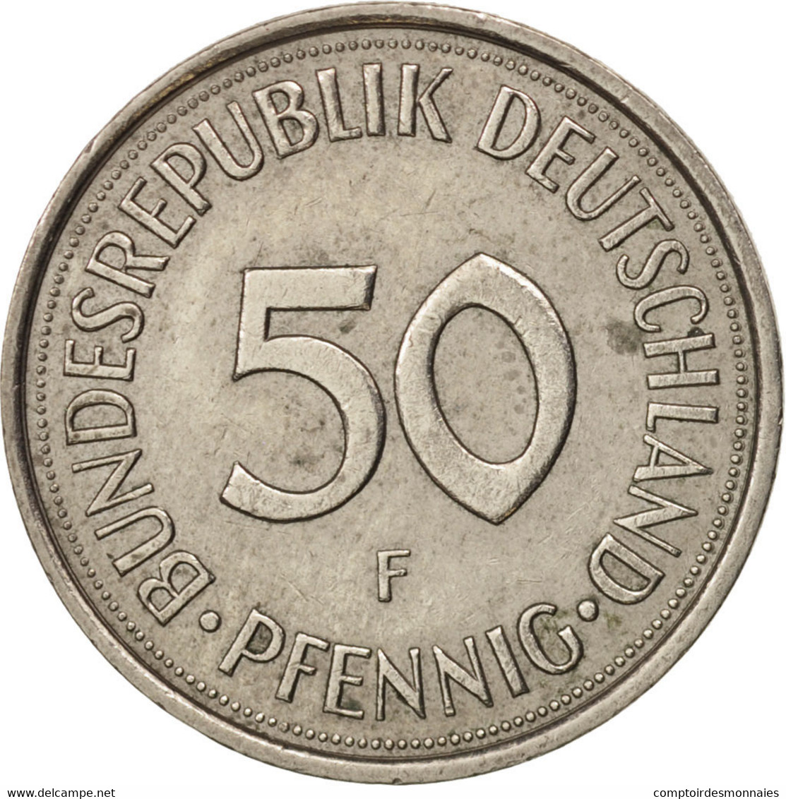 Monnaie, République Fédérale Allemande, 50 Pfennig, 1983, Stuttgart, TTB+ - 50 Pfennig