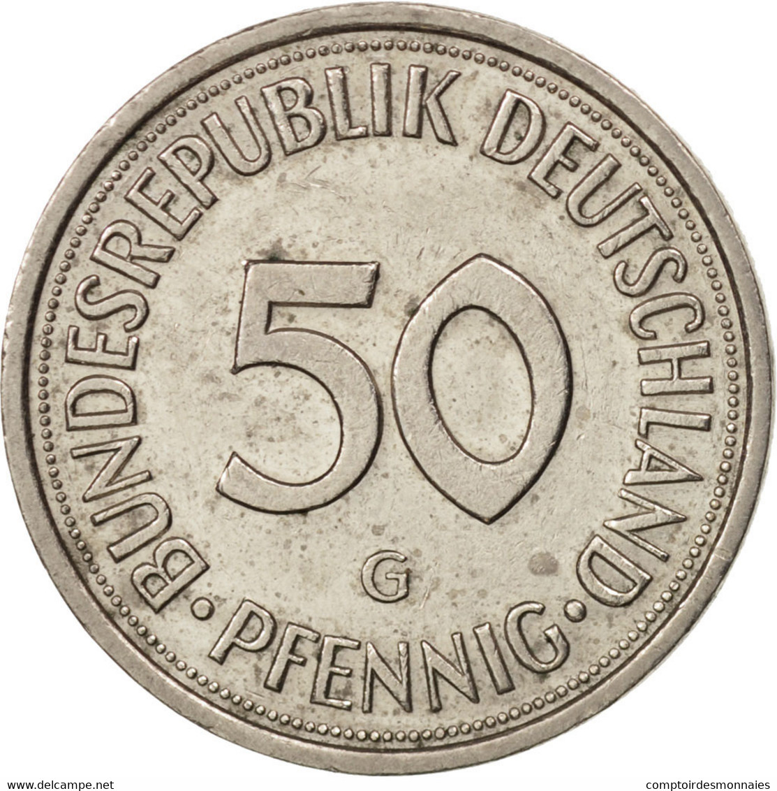 Monnaie, République Fédérale Allemande, 50 Pfennig, 1983, Karlsruhe, SUP - 50 Pfennig
