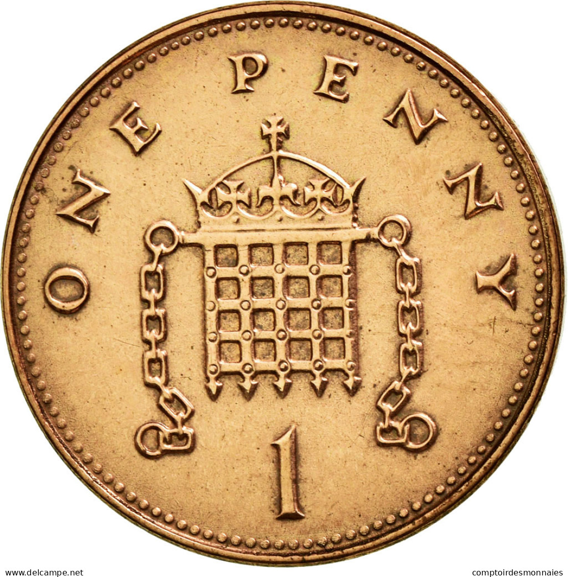 Monnaie, Grande-Bretagne, Elizabeth II, Penny, 1999, TTB+, Copper Plated Steel - 1 Penny & 1 New Penny