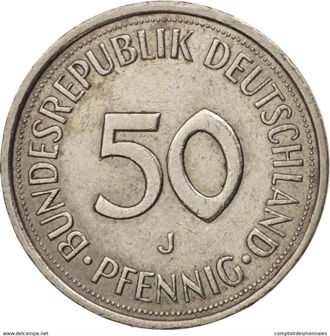 Monnaie, République Fédérale Allemande, 50 Pfennig, 1982, Hamburg, TTB+ - 50 Pfennig