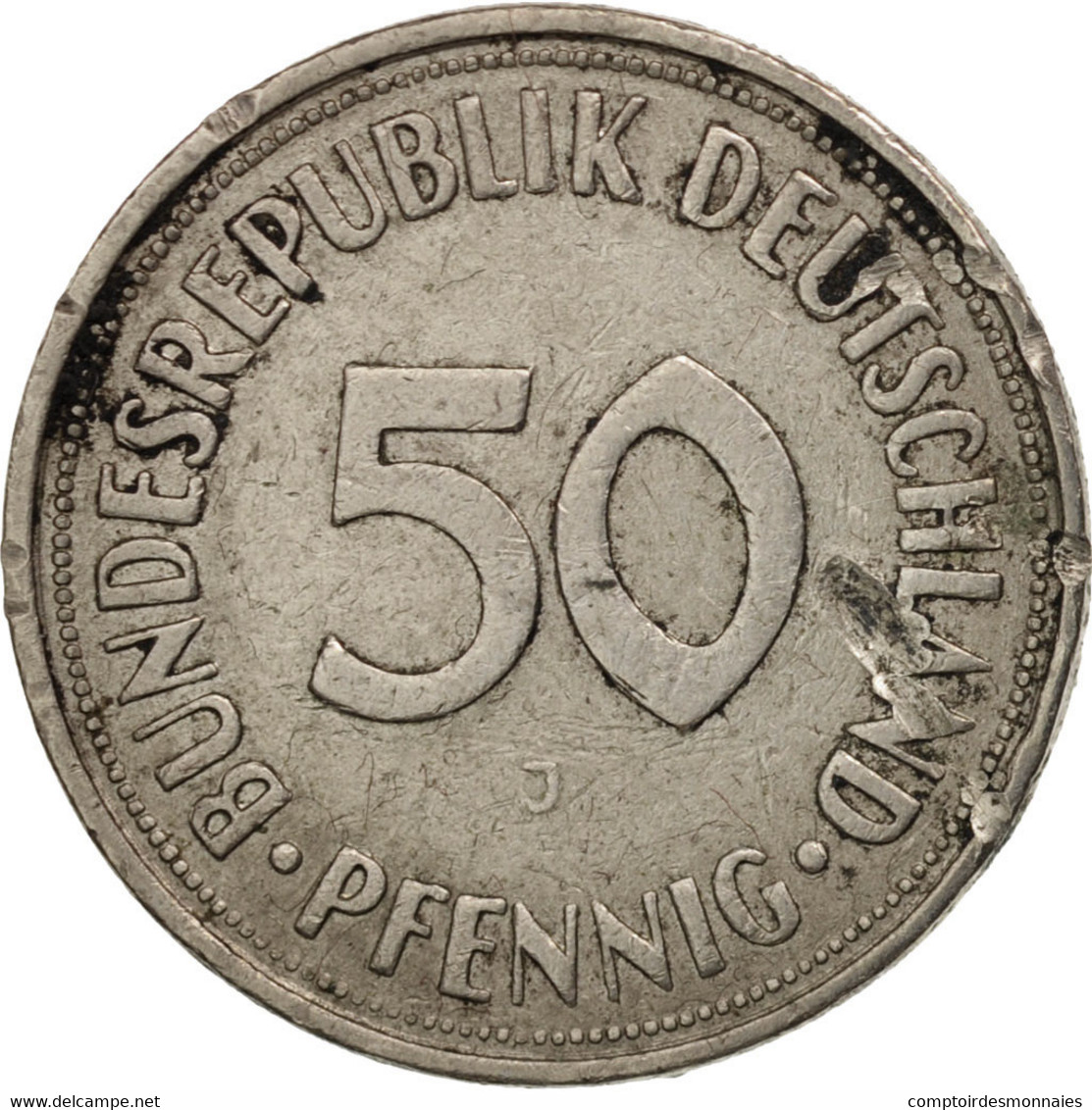 Monnaie, République Fédérale Allemande, 50 Pfennig, 1967, Hamburg, TTB - 50 Pfennig