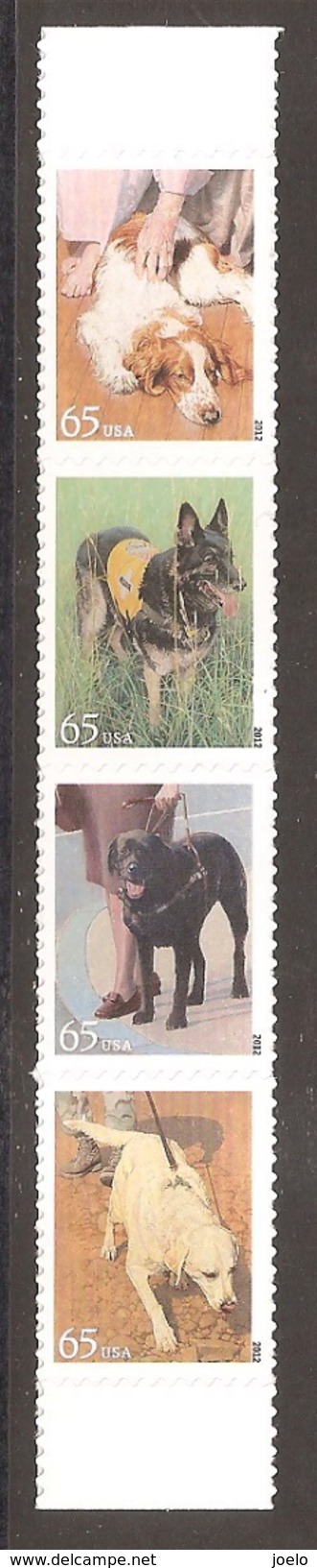 USA 2012 PEDIGREE DOGS SA SETENANT STRIP MNH - Neufs