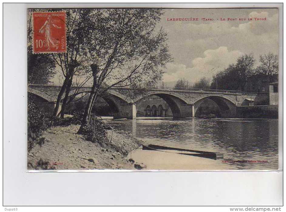 LABRUGUIERE - Le Pont Sur Le Thoré - Très Bon état - Labruguière