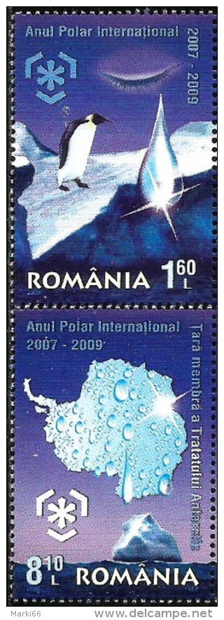 Romania - 2009 - Protect Polar Regions And Glaciers - Mint Stamp Set - Unused Stamps